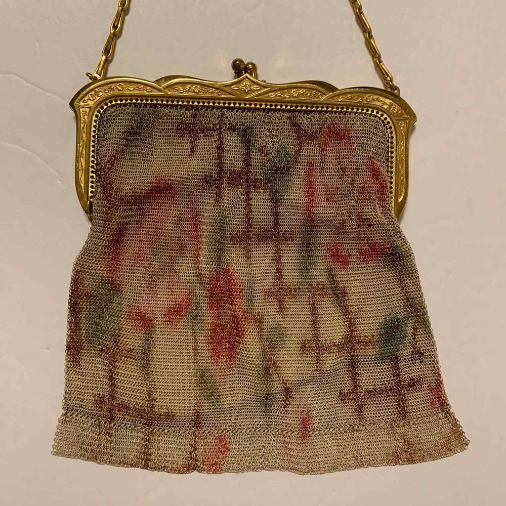 Whiting and Davis‎ Vintage c.20's/30's Multicolor Mesh Handbag